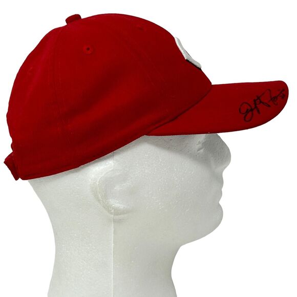 Cincinnati Reds Youth Hat Baseball Cap Jeff Francis Signed New Era Strapback Red - Picture 9 of 11
